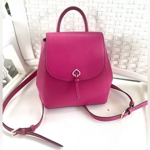 Kate Spade Hot Pink/ Fushia Backpack Purse